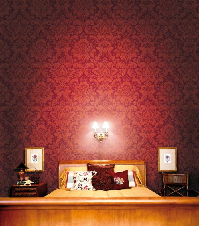 bordeauxrood monogrambehang
