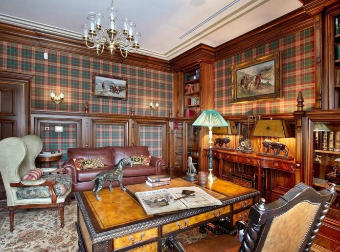 Engelse stijl in het interieur