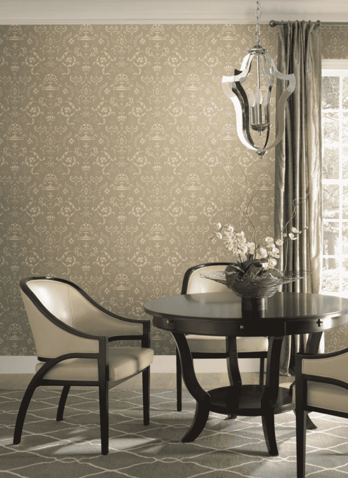 Beige behang