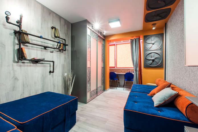kamer in loftstijl