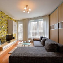Behang in het interieur van de woonkamer-1