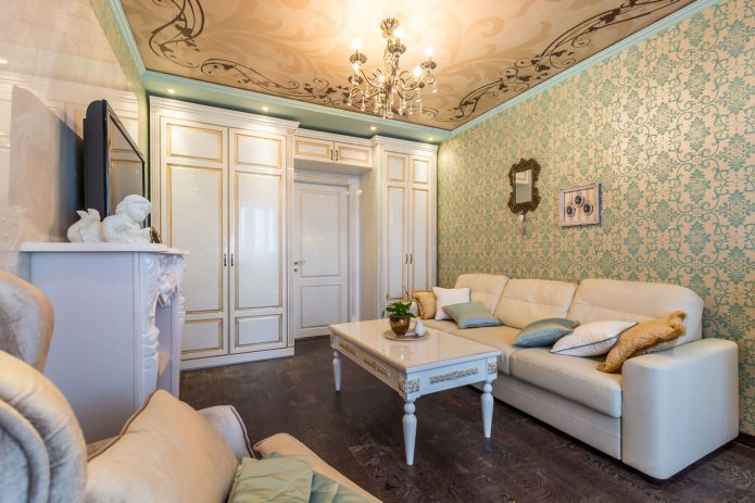 mat plafond met patroon