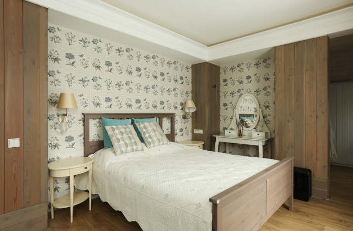 behang met bloemen