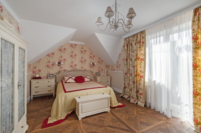 slaapkamerinterieur in Proven?aalse stijl