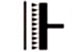 pictogram voor het aanbrengen van lijm op de muur
