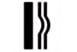 pictogram voor behang met reli?f aan de bovenkant