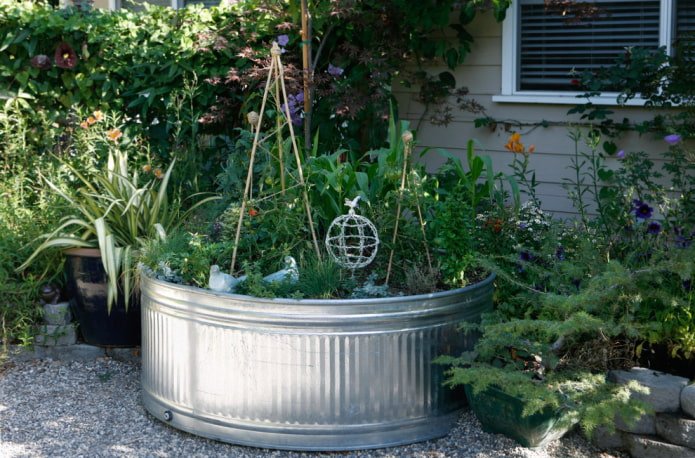 Moestuin in een vat