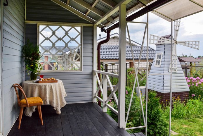 Compacte veranda