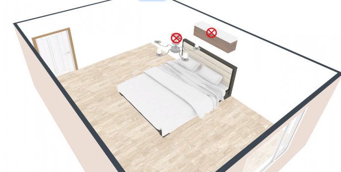 hoe je een bed niet moet neerzetten