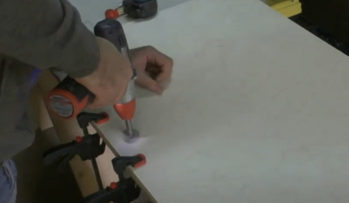 gat voor de handgreep