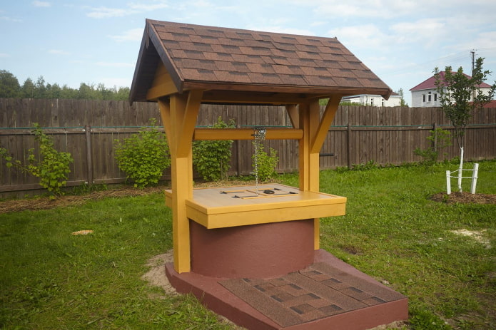 moderne put voor een zomerhuis