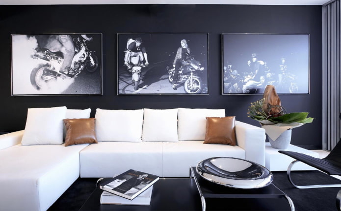 foto's in een modern interieur