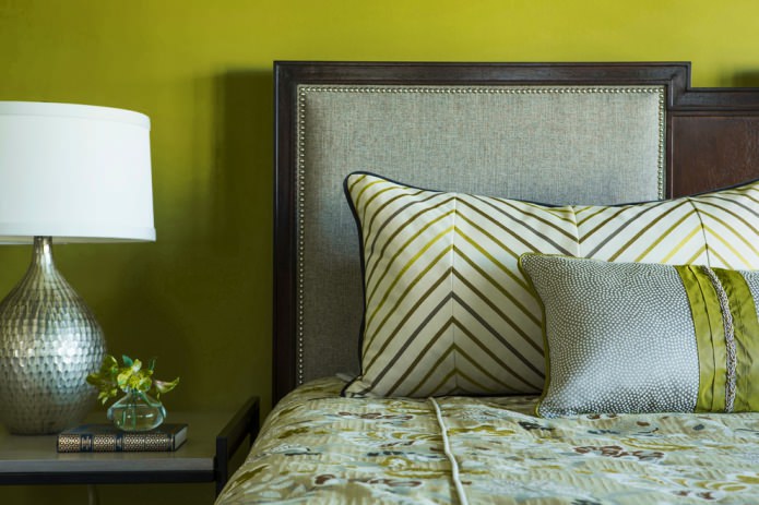 Grijs-olijfgroen interieur