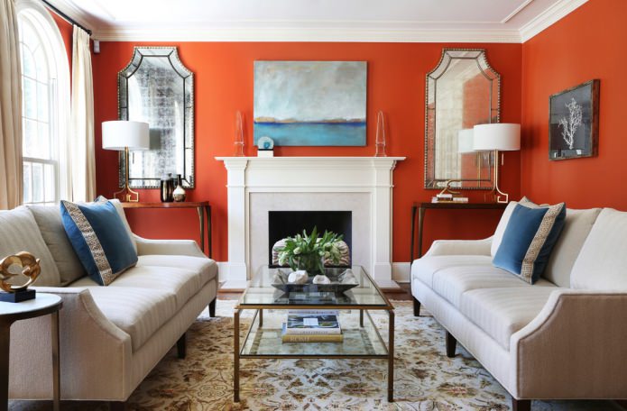 Klassieke stijl in de woonkamer