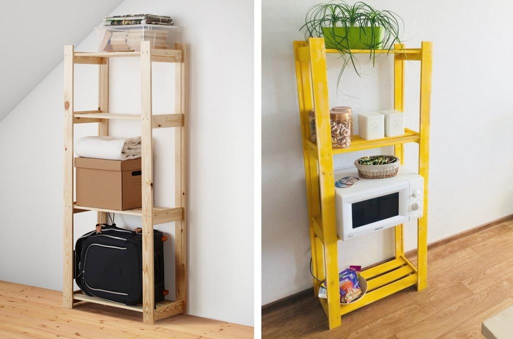 7 idee?n voor het origineel decoreren van planken en rekken van IKEA