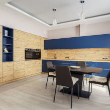 Hoe de verlichting organiseren in een keuken met een spanplafond?-1