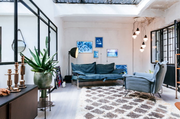 Verlichting in een lichte loft
