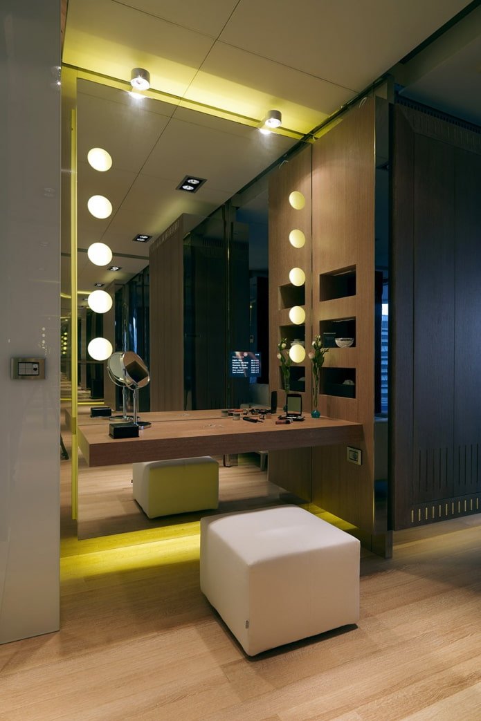hulpverlichting in het interieur van de gang