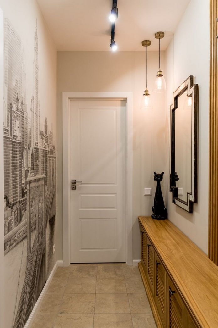 verlichting in het interieur van een kleine gang