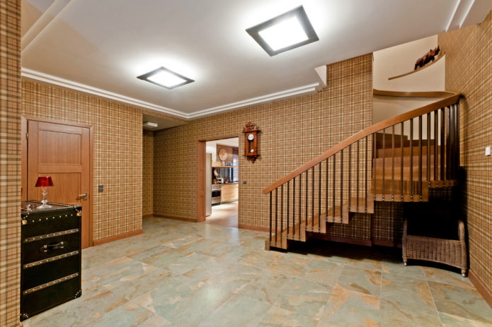 verlichting in de gang in het interieur van het huis