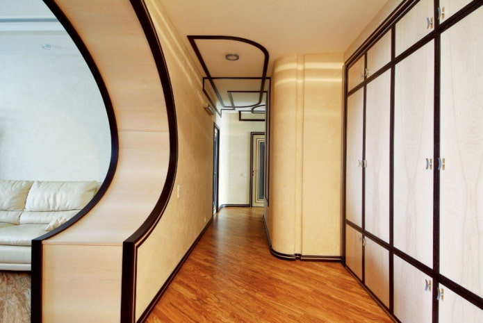 contrasterende hoeken in het interieur