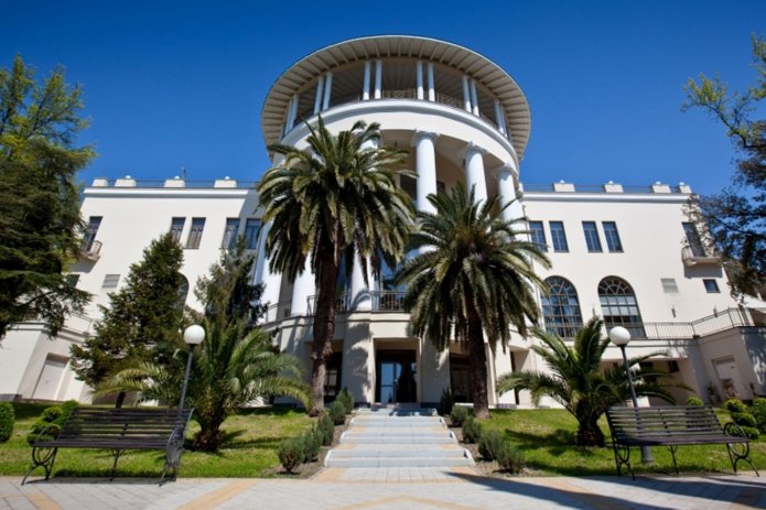 ingang van het hotel