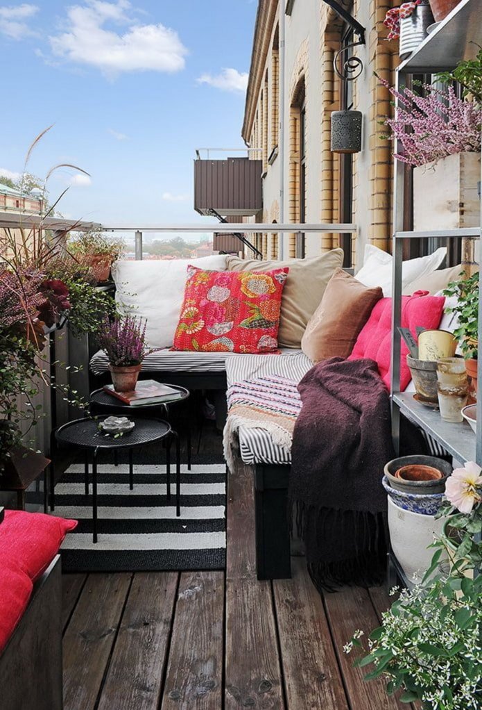 meubels voor een open balkon