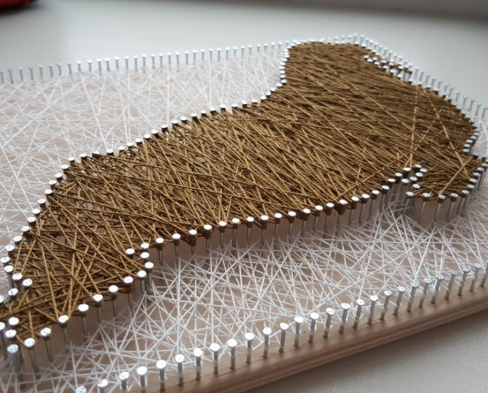 Schilderij in twee lagen