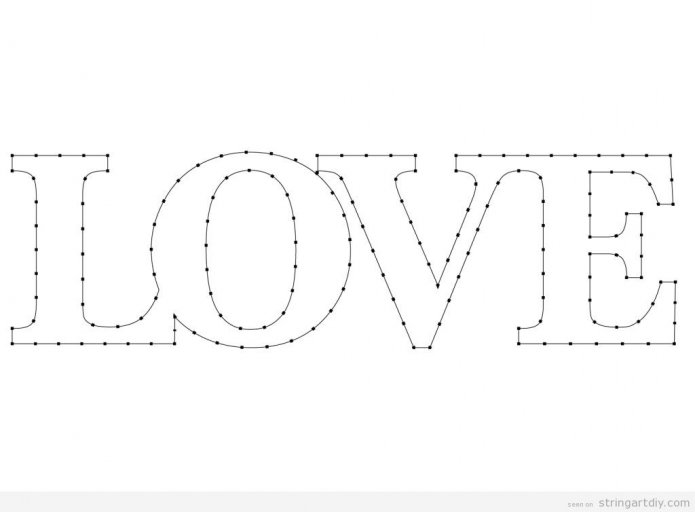 patroon woord Liefde