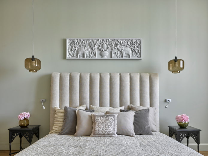 gipsen wandpaneel in het interieur