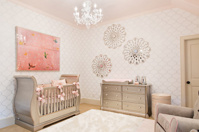wandpaneel in het interieur van de kinderkamer