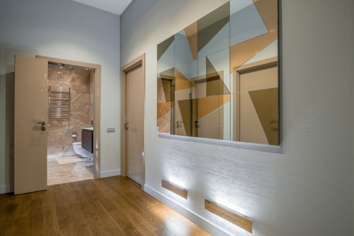 rechthoekig wandpaneel in het interieur
