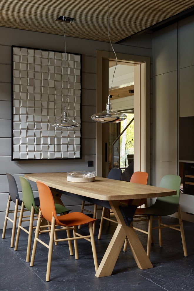 3D-wandpaneel in het interieur