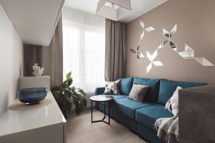 wandpaneel in het interieur van de woonkamer