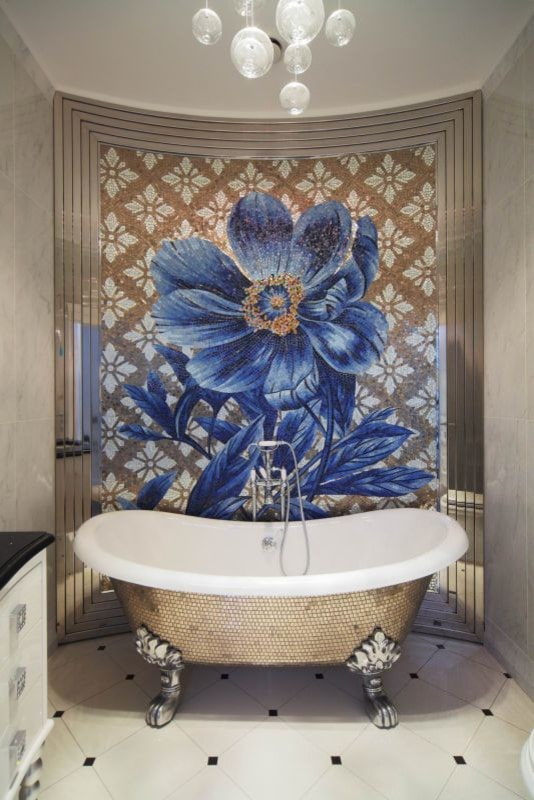 wandmoza?ekpaneel in het interieur
