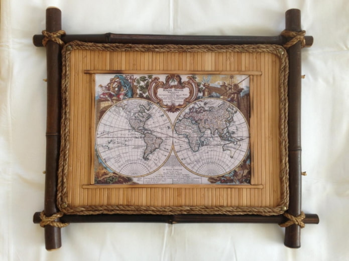 bamboe wandpaneel in het interieur