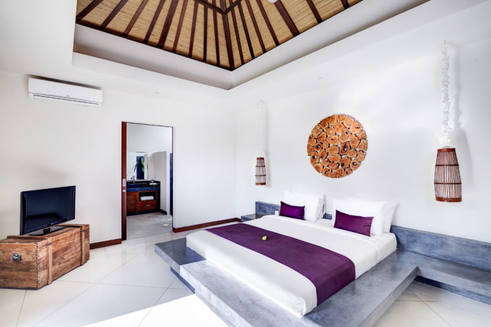 rond wandpaneel in het interieur