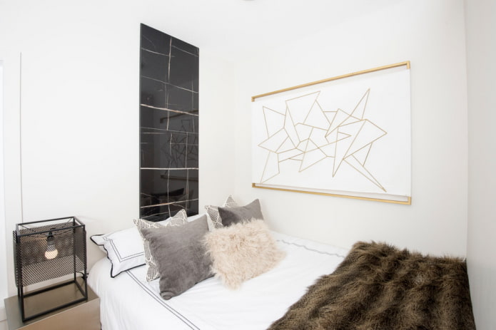wandpaneel met abstractie in het interieur