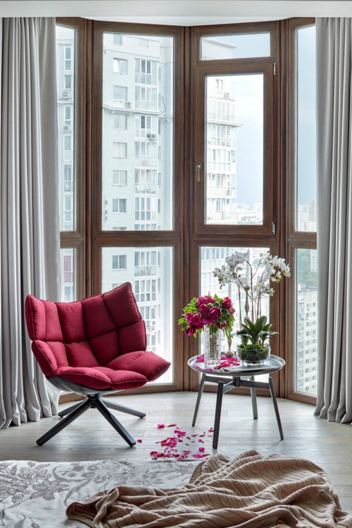 loggia gecombineerd met een kamer