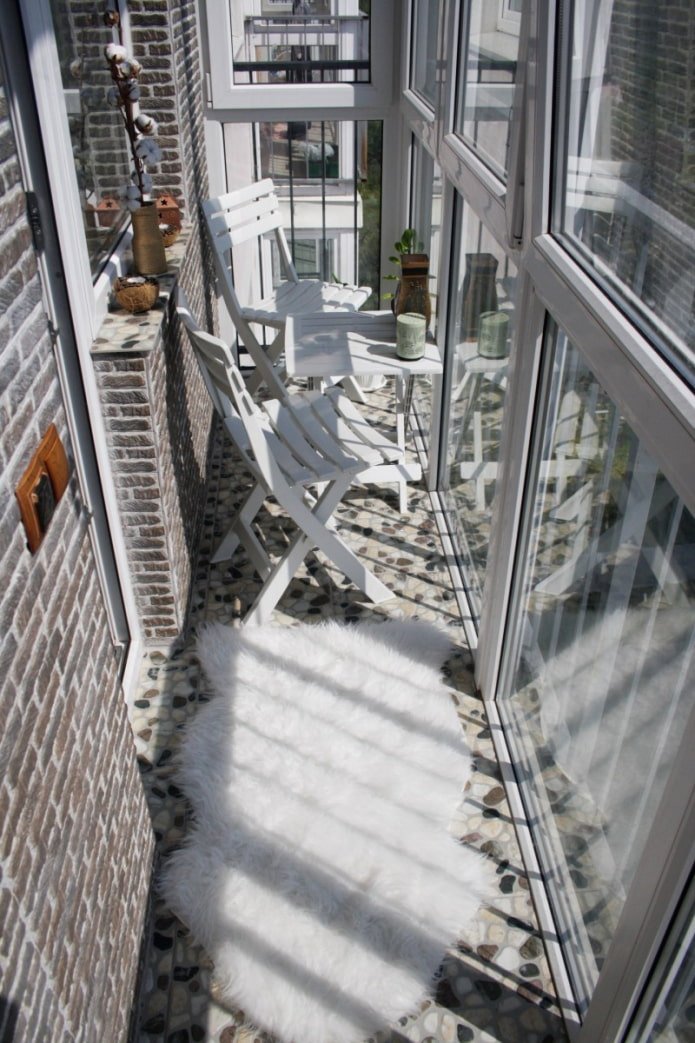 smal panoramisch balkon