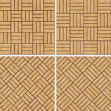 flip-flop leggen (in vierkanten)