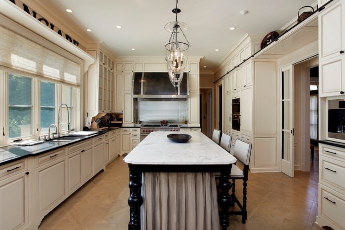 modulaire parket in de keuken