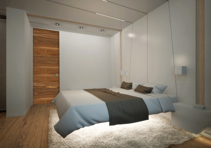 bed met verlichting
