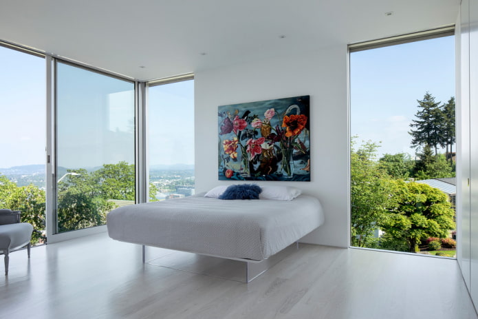 bed met zwevend effect
