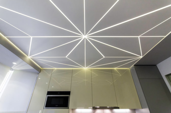plafond met achtergrondverlichting