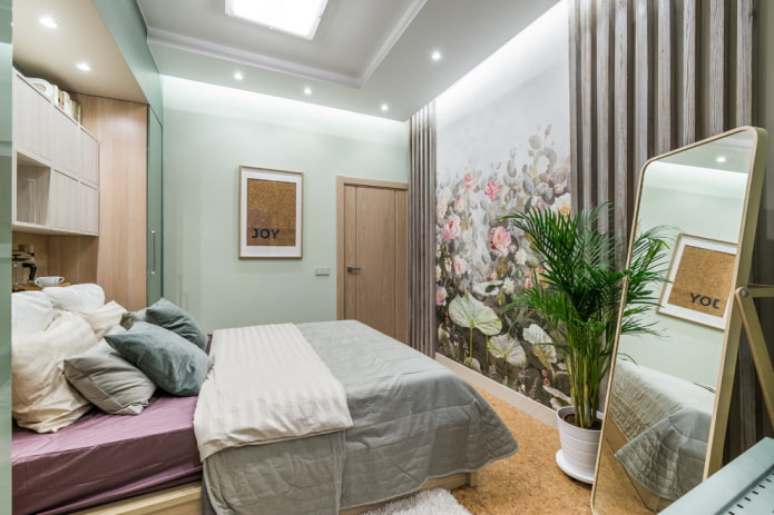 fotobehang in de slaapkamer