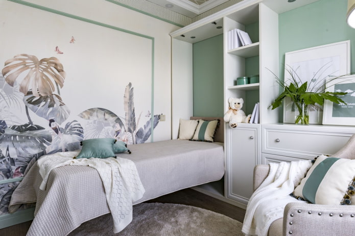 kinderkamer in lichte kleuren