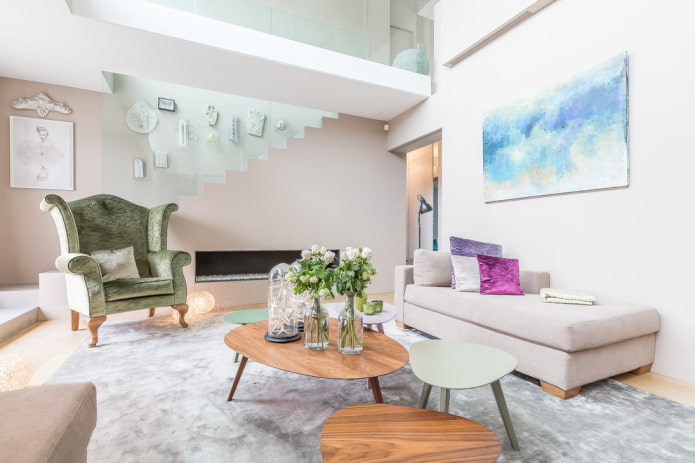 schilderij in de woonkamer