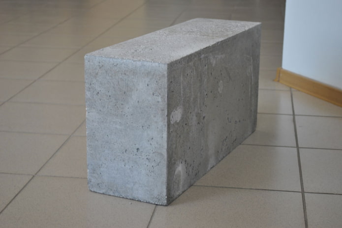 uiterlijk van schuimblok