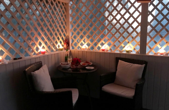 Veranda 's avonds